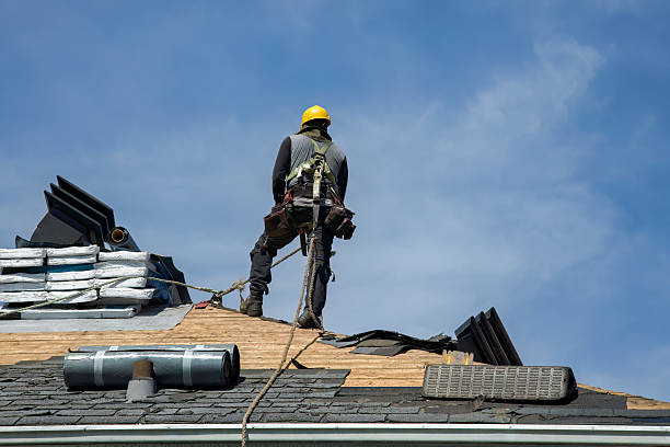 Professional Roofing technician working in West Des Moines, IA